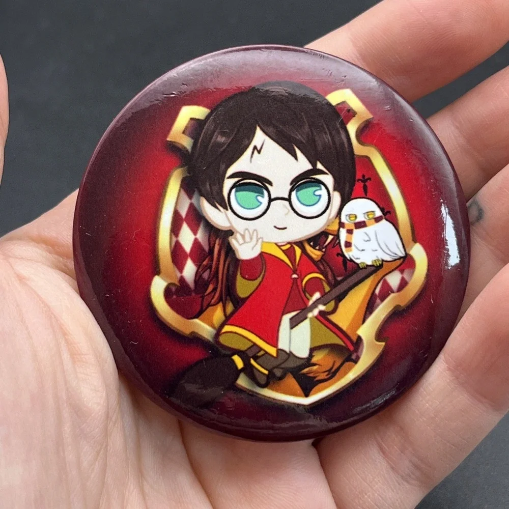 Harry Potter Anime Cartoon‎ Wizard Button Pin